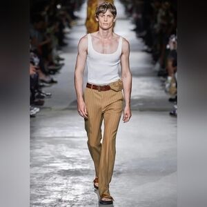 Dries Van Noten runway SS2020 pinstripe wool pants size S(46) BNWT
